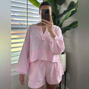 Pink Pointelle Set